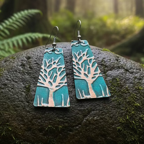 Homeward Tree of Life Copper Earrings | Dangle Earrings | Wiccan Center