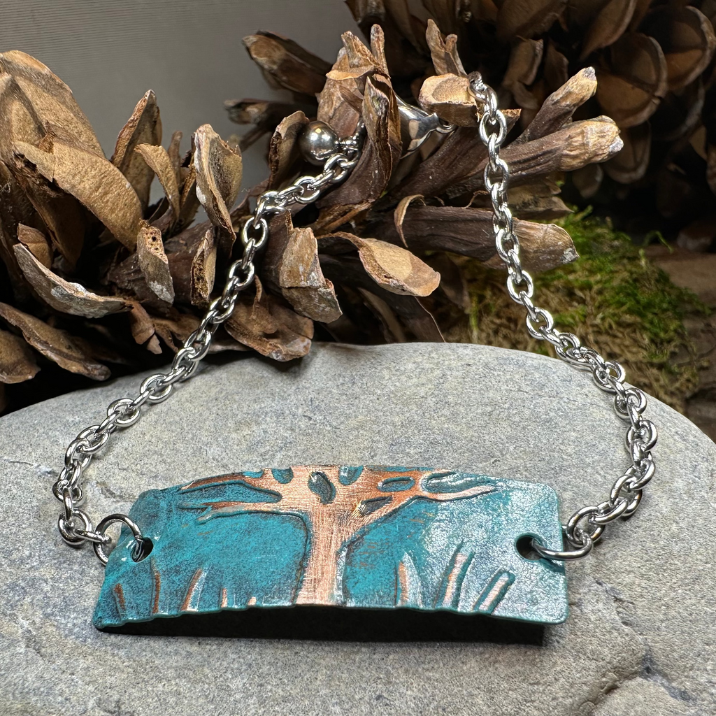 Ancient Oak Tree of Life Copper Bracelet | Bracelet | Wiccan Center