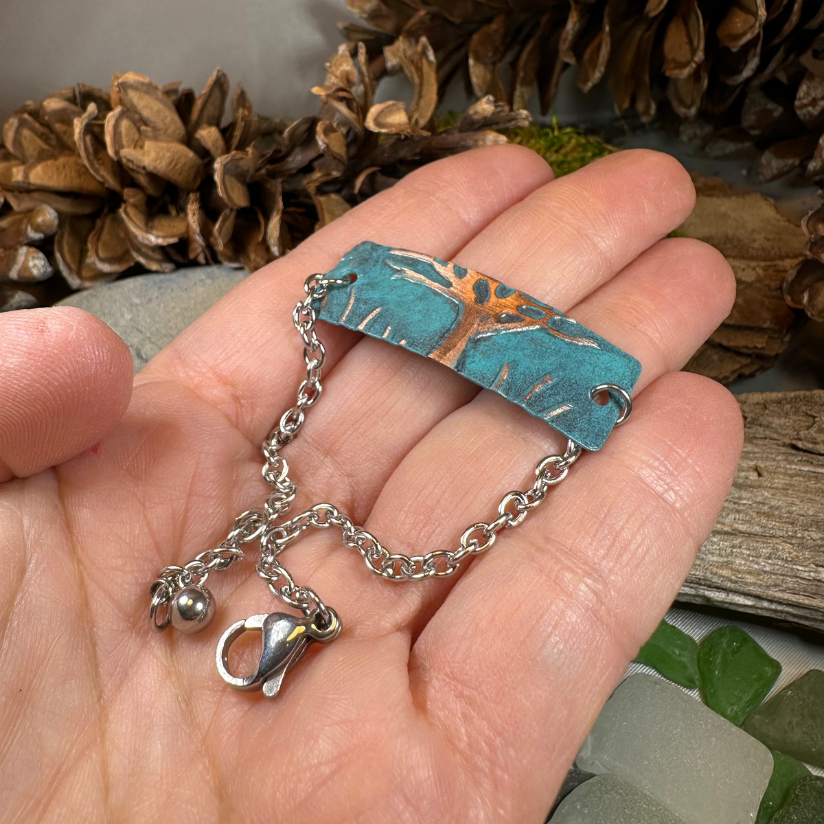 Ancient Oak Tree of Life Copper Bracelet | Bracelet | Wiccan Center