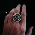 Night Sky Ring with Raw Meteorite | Ring | Wiccan Center