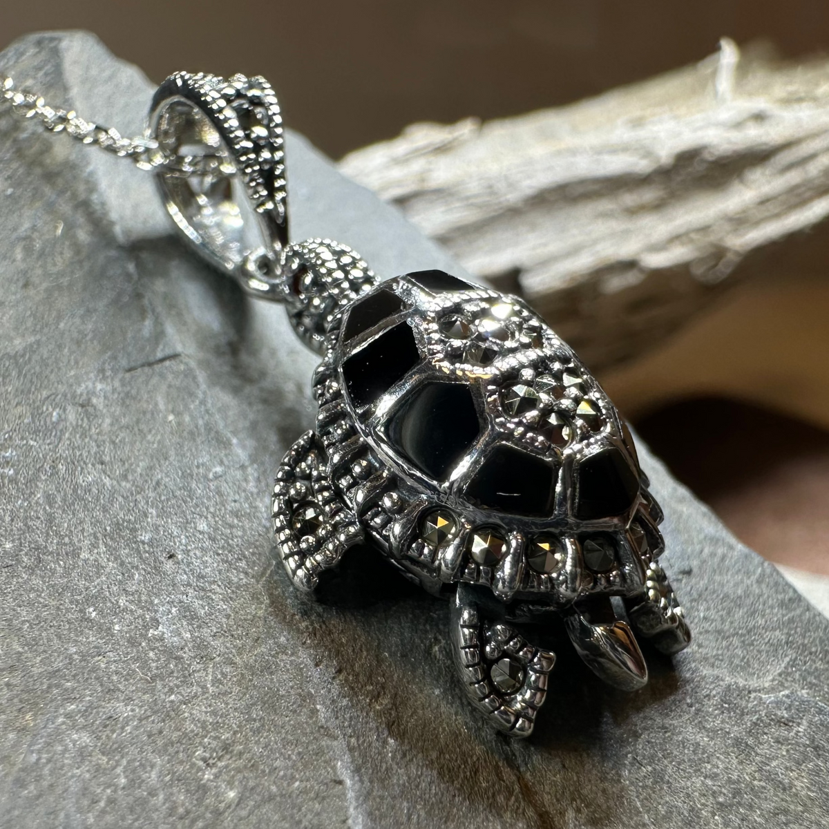 Aurora Turtle Necklace