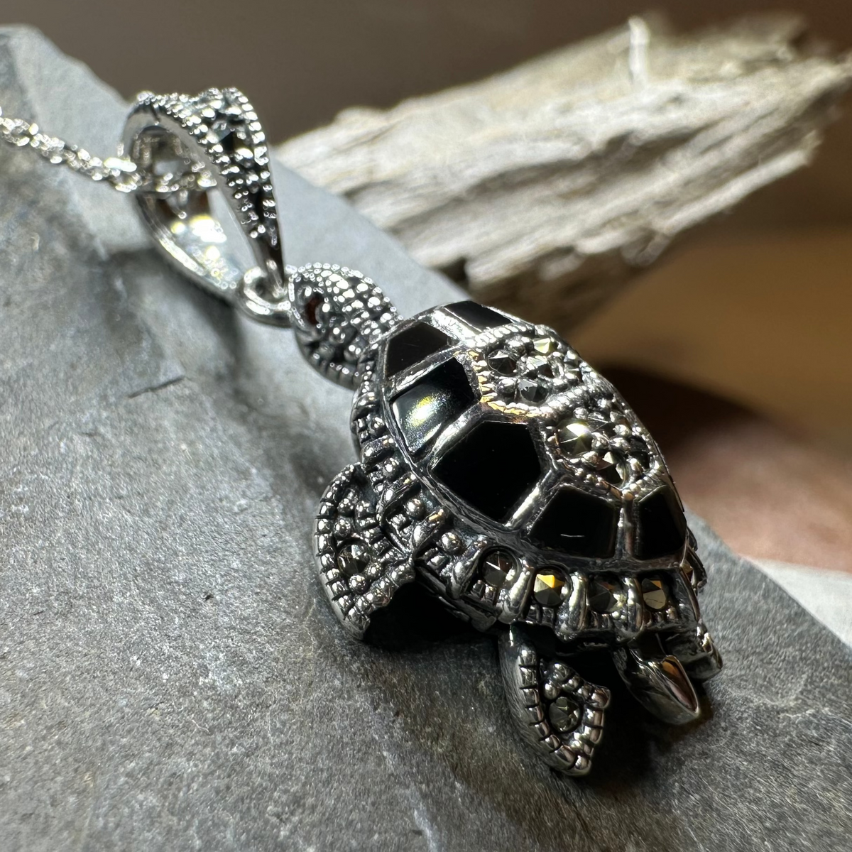 Aurora Turtle Necklace