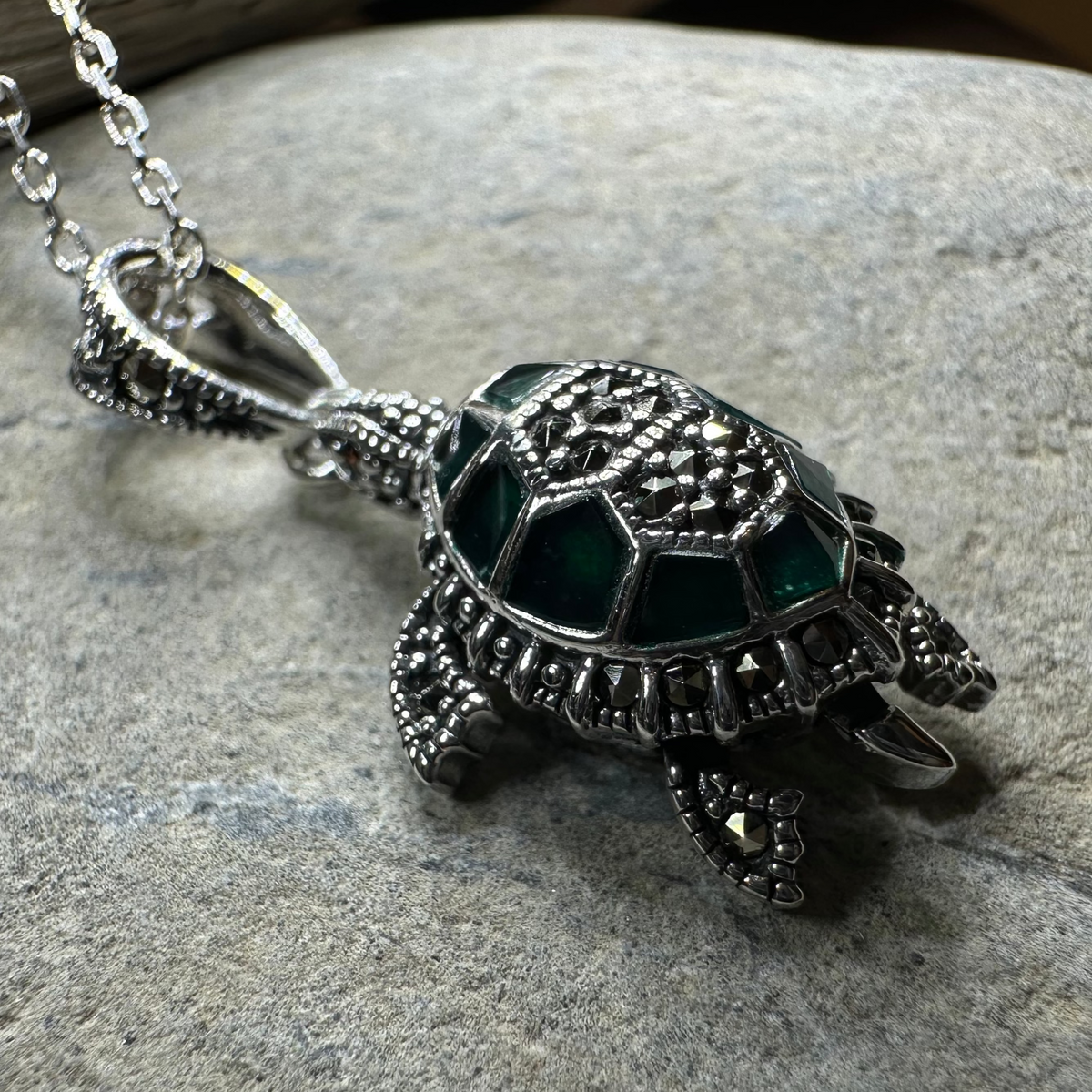 Aurora Turtle Necklace