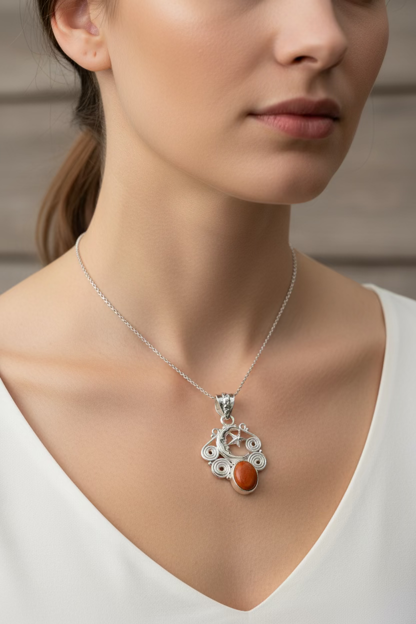 Romantic Moon Necklace | Pendant | Wiccan Center
