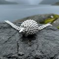 Realistic Hedgehog Necklace in Sterling Silver | Pendant | Wiccan Center