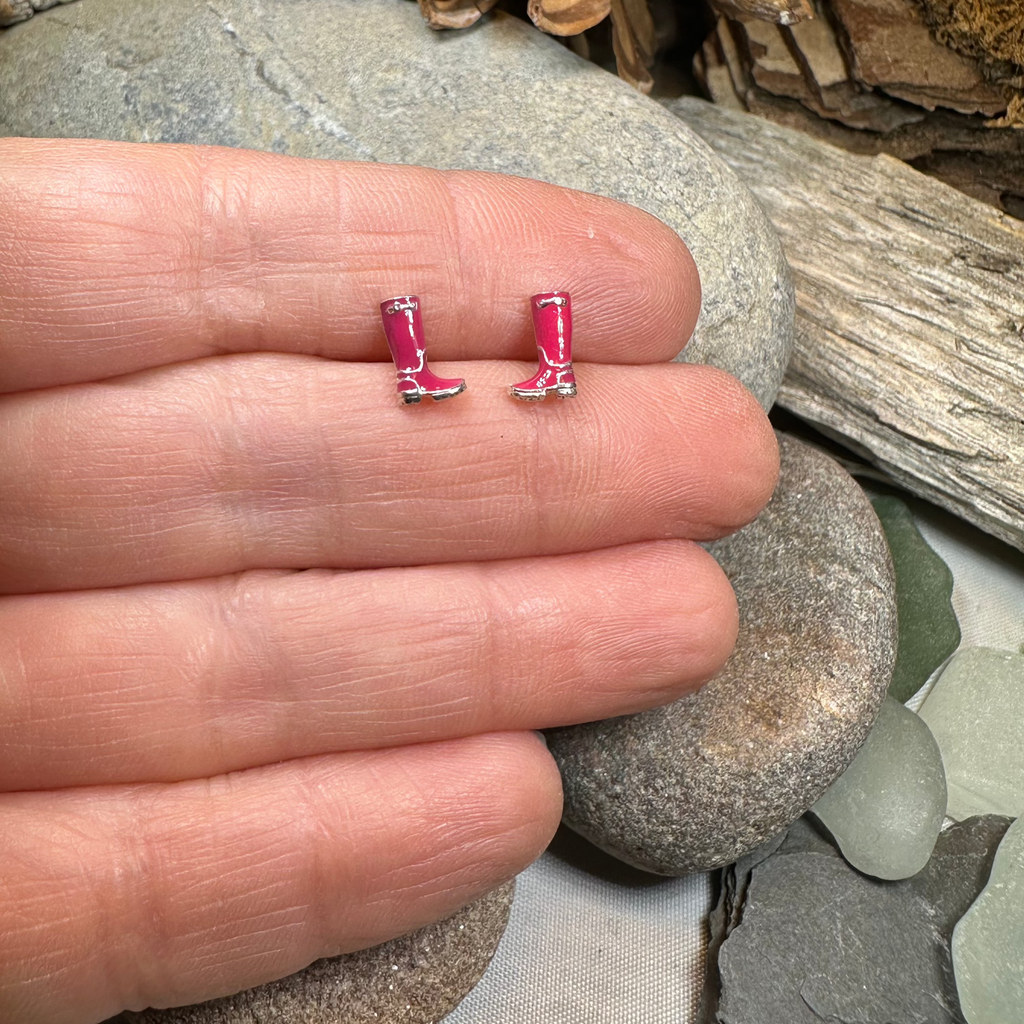 Rainy Day Wellies Boot Earrings | Post Earrings | Wiccan Center