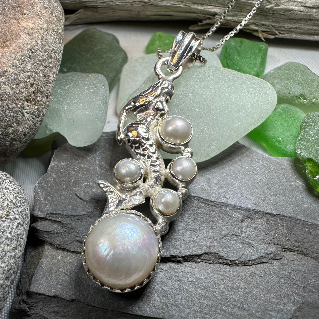 Marica Pearl Mermaid Necklace | Pendant | Wiccan Center