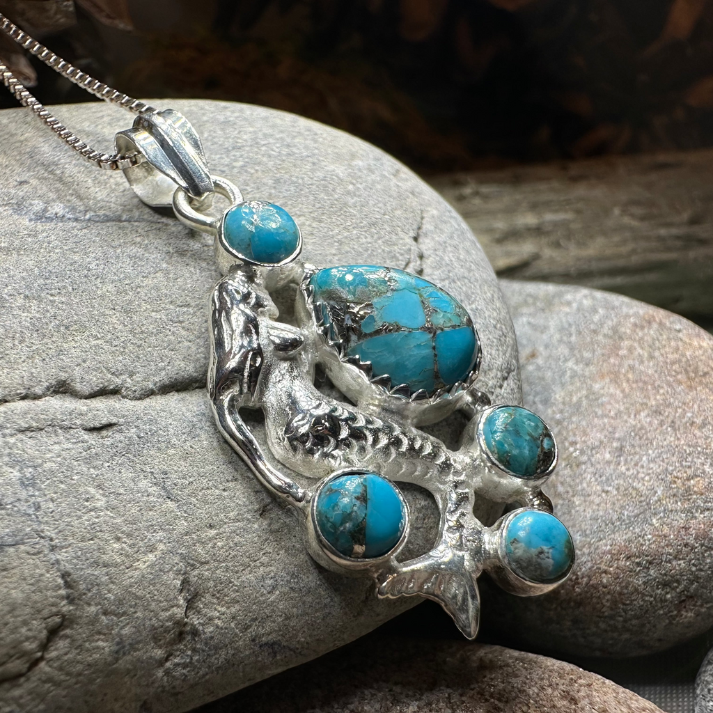 Ilayda Mermaid Turquoise Necklace | Pendant | Wiccan Center