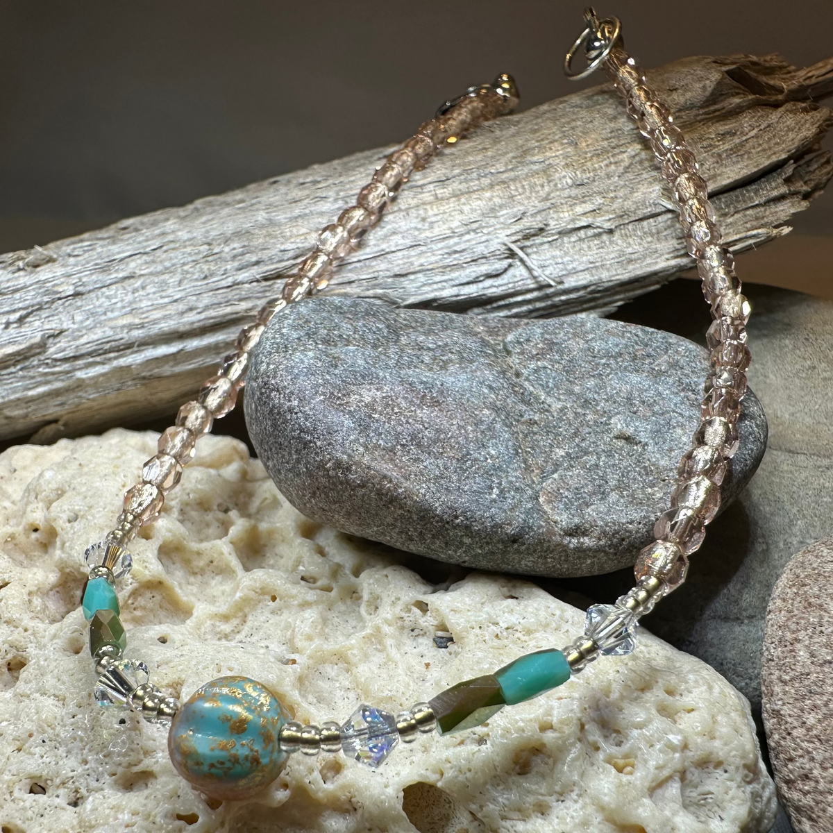 Pastel Crystal Ankle Bracelet