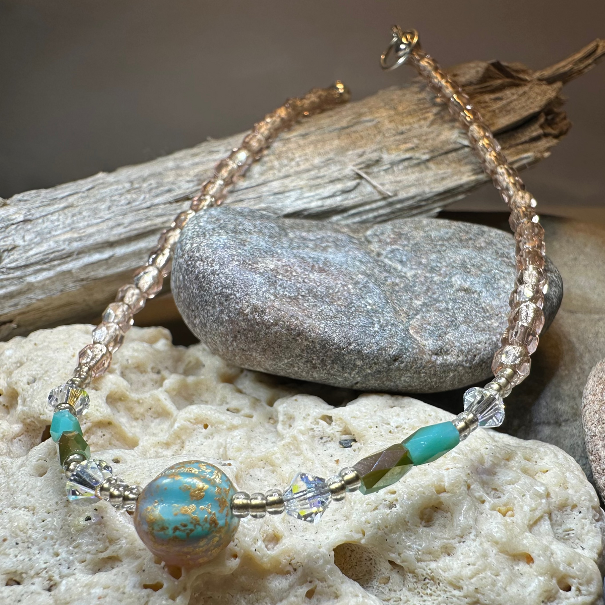 Pastel Crystal Ankle Bracelet