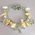 Sea Shells Silver Deluxe Tumbler Charm Necklace | Necklace | Wiccan Center
