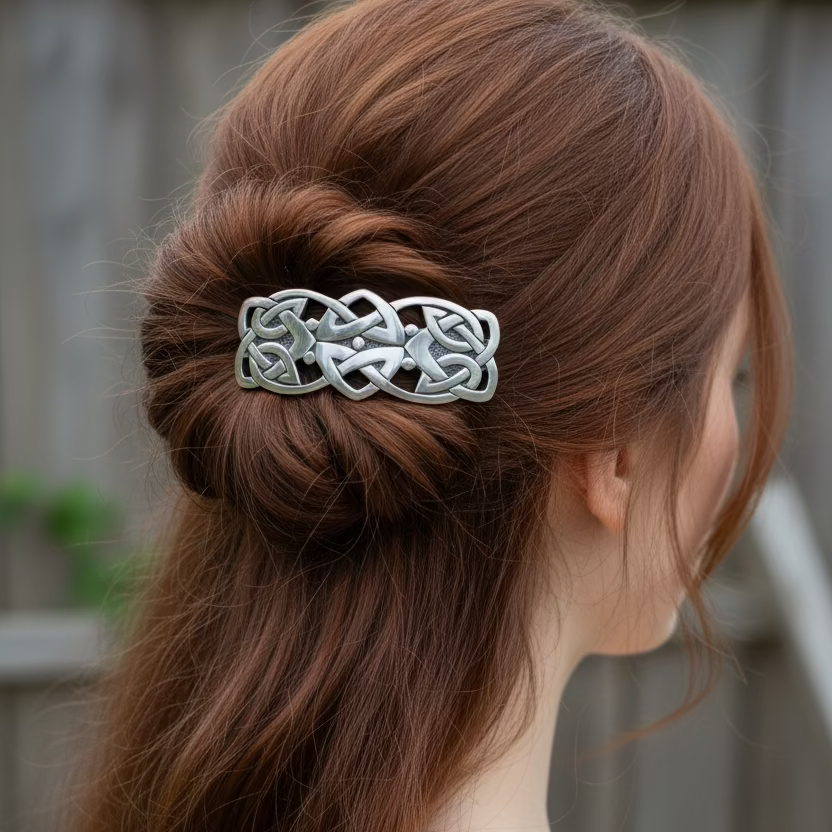Celtic Friendship Knot Hair Clip for Women | Hair Clip | Wiccan Center