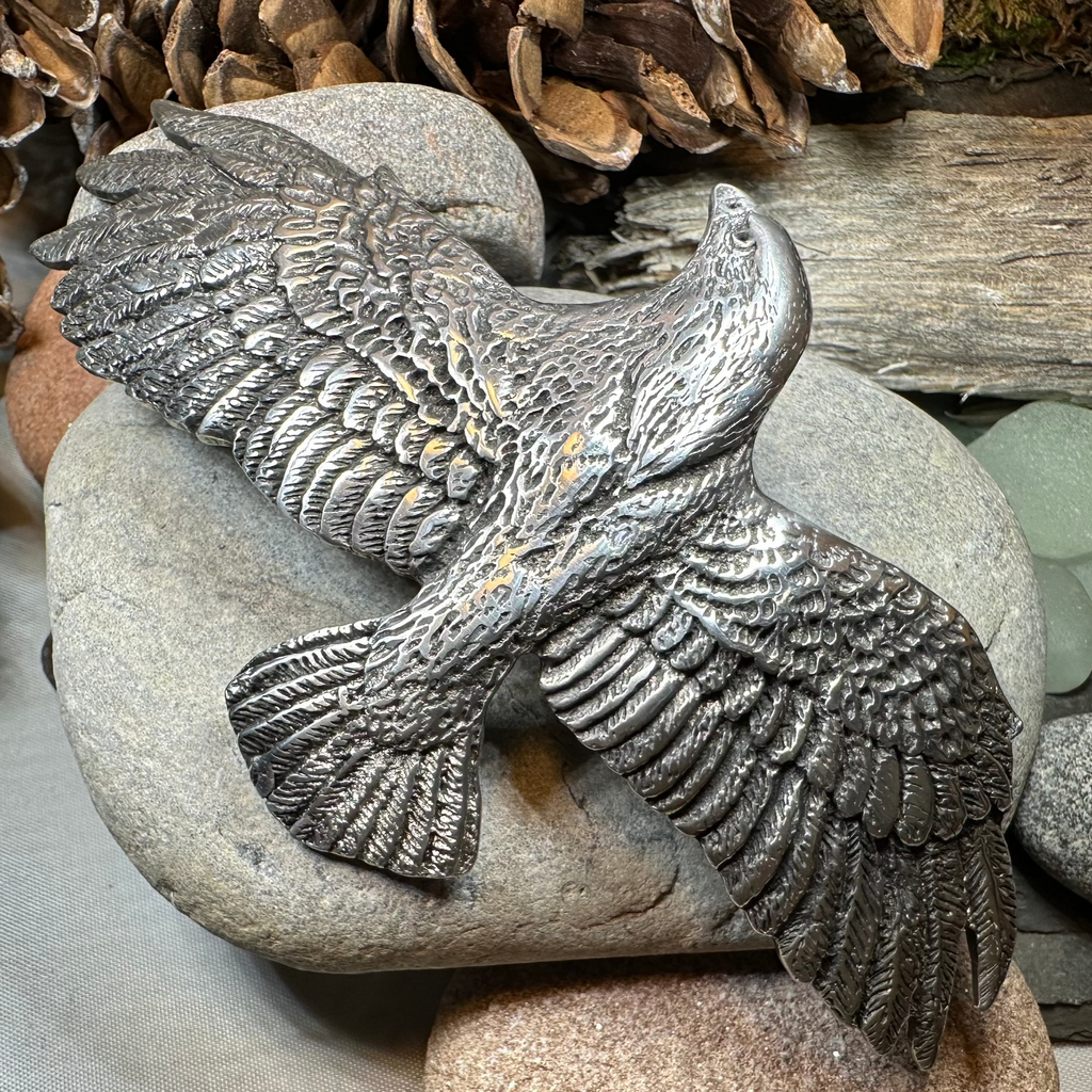 Eagle Pewter Hair Clip for Women