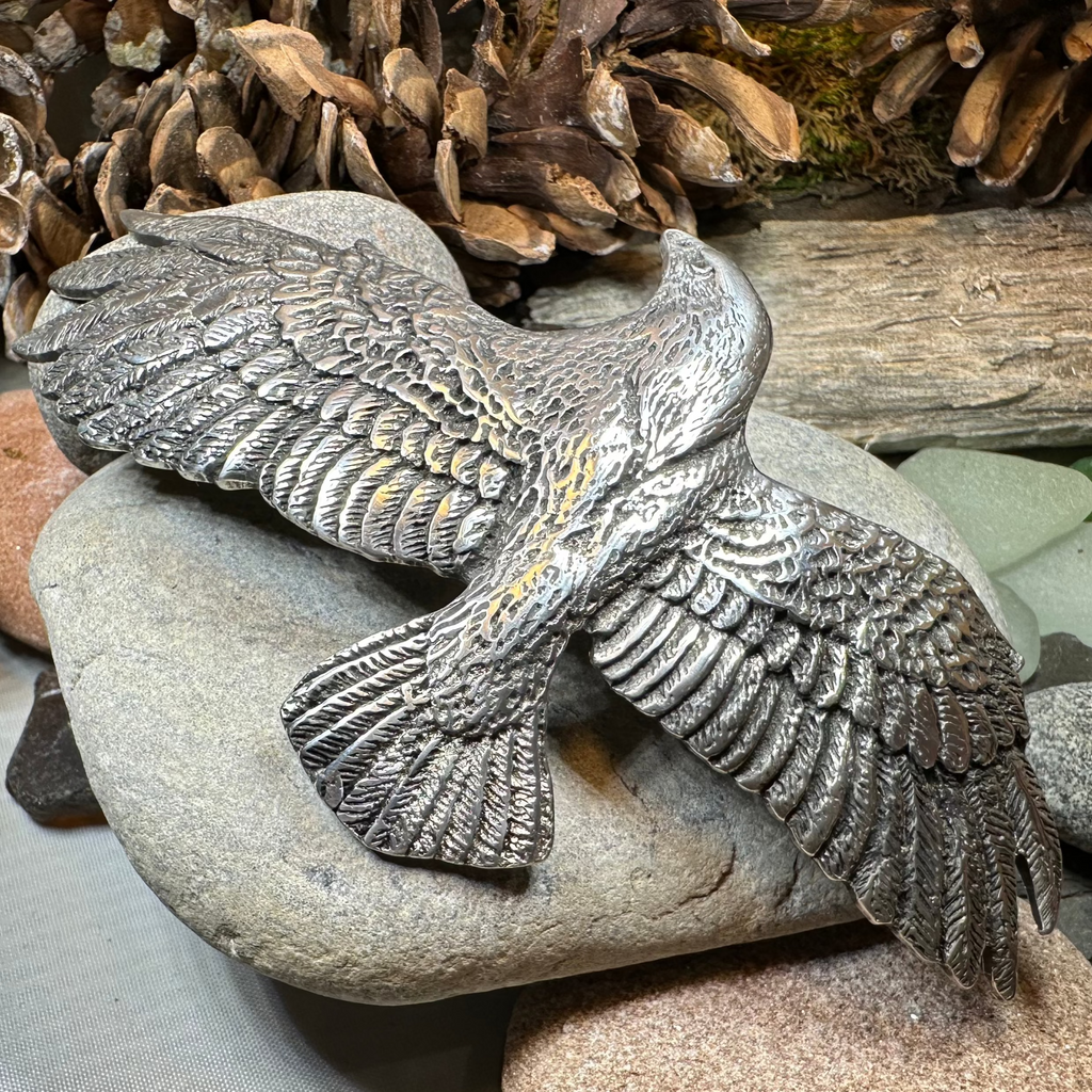 Eagle Pewter Hair Clip for Women