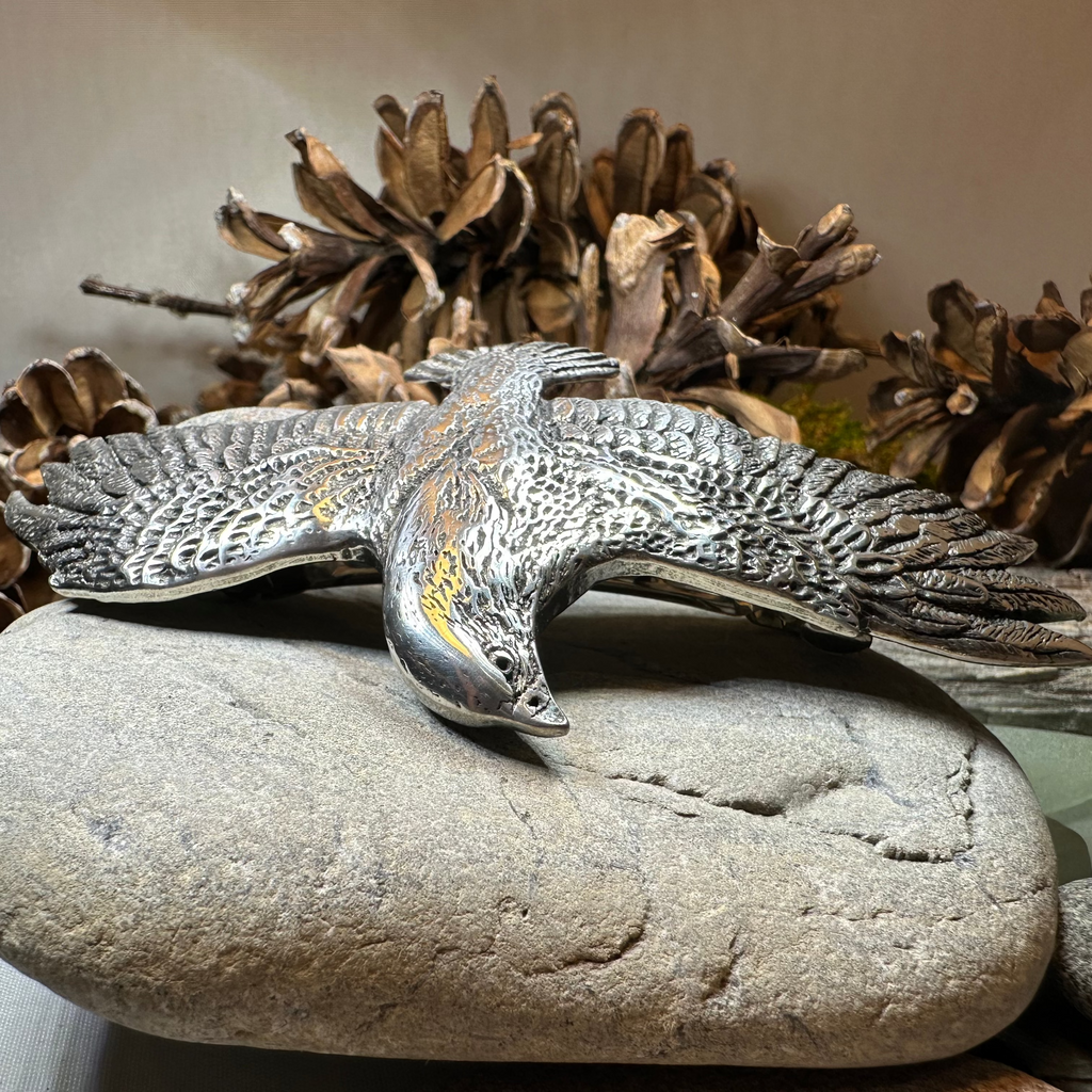 Eagle Pewter Hair Clip for Women