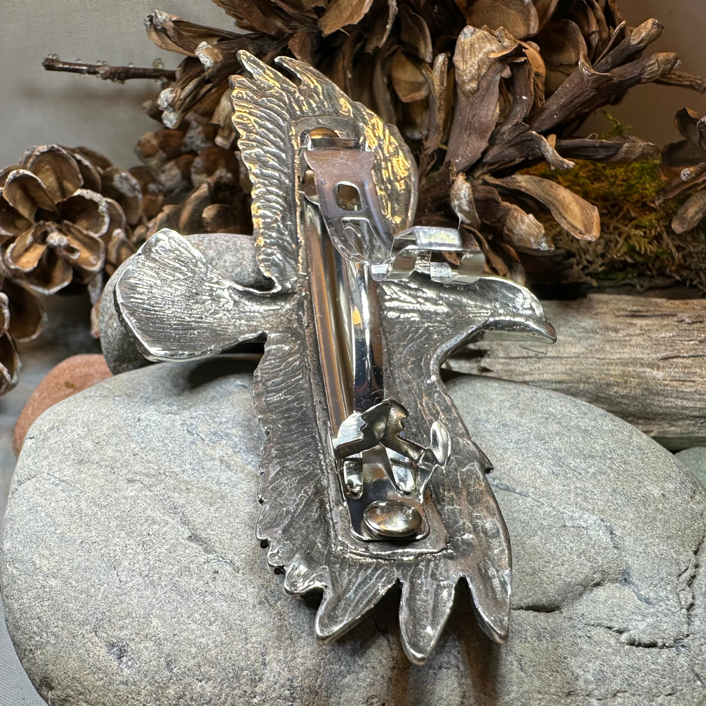 Eagle Pewter Hair Clip for Women