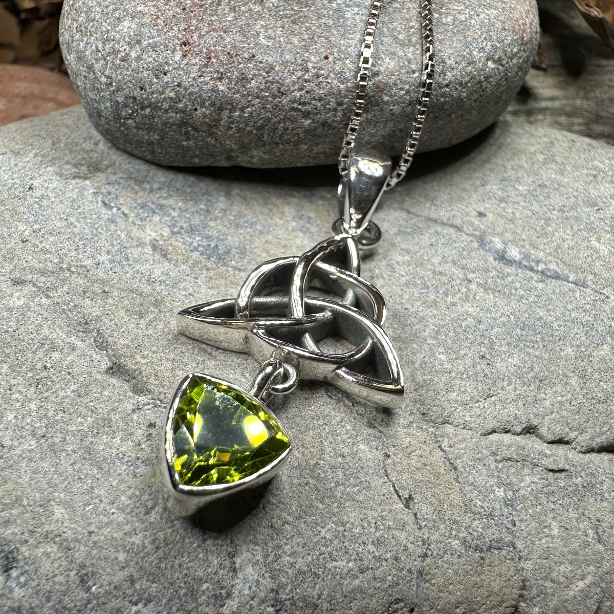 Enchanted Celtic Trinity Knot Necklace in Sterling Silver | Pendant | Wiccan Center