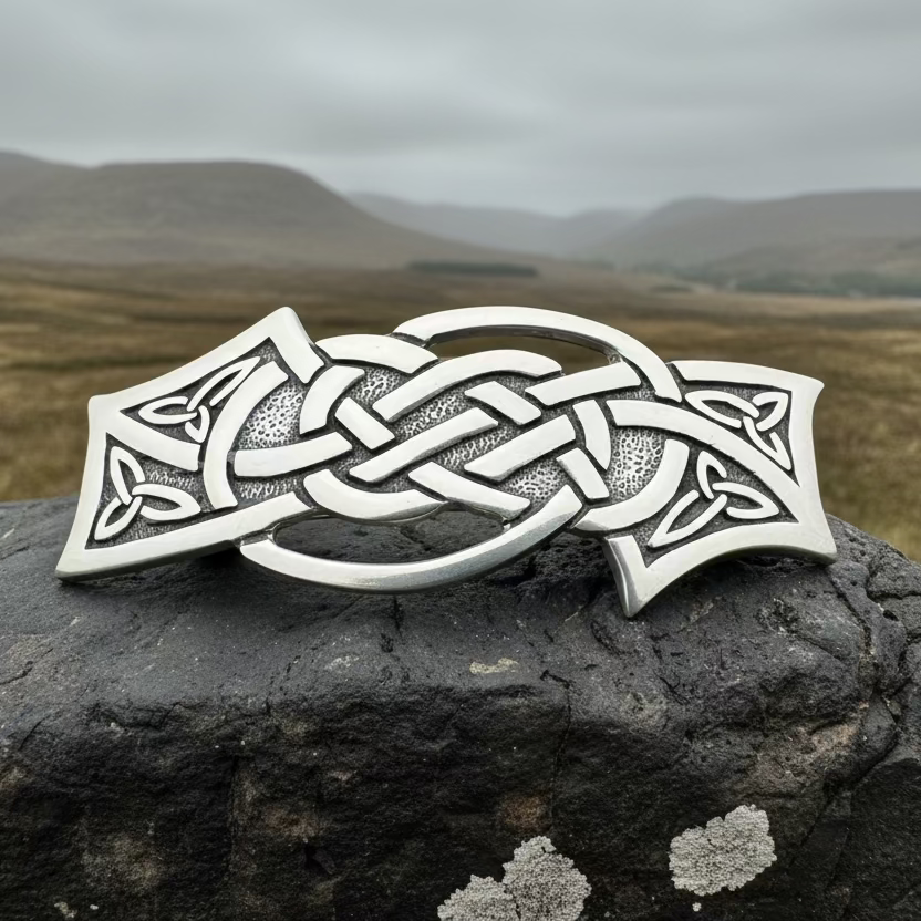 Celtic Wisdom Knot Hair Clip for Women