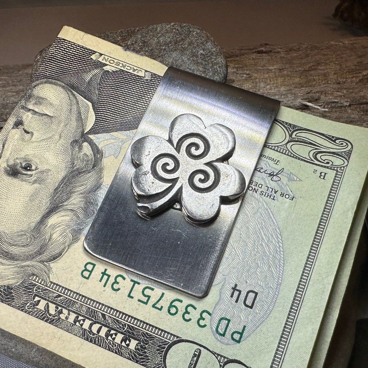 Celtic Shamrock Money Clip