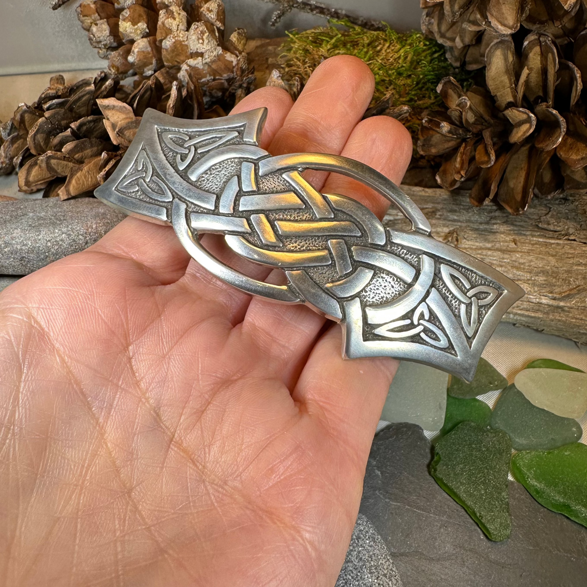 Celtic Wisdom Knot Hair Clip for Women