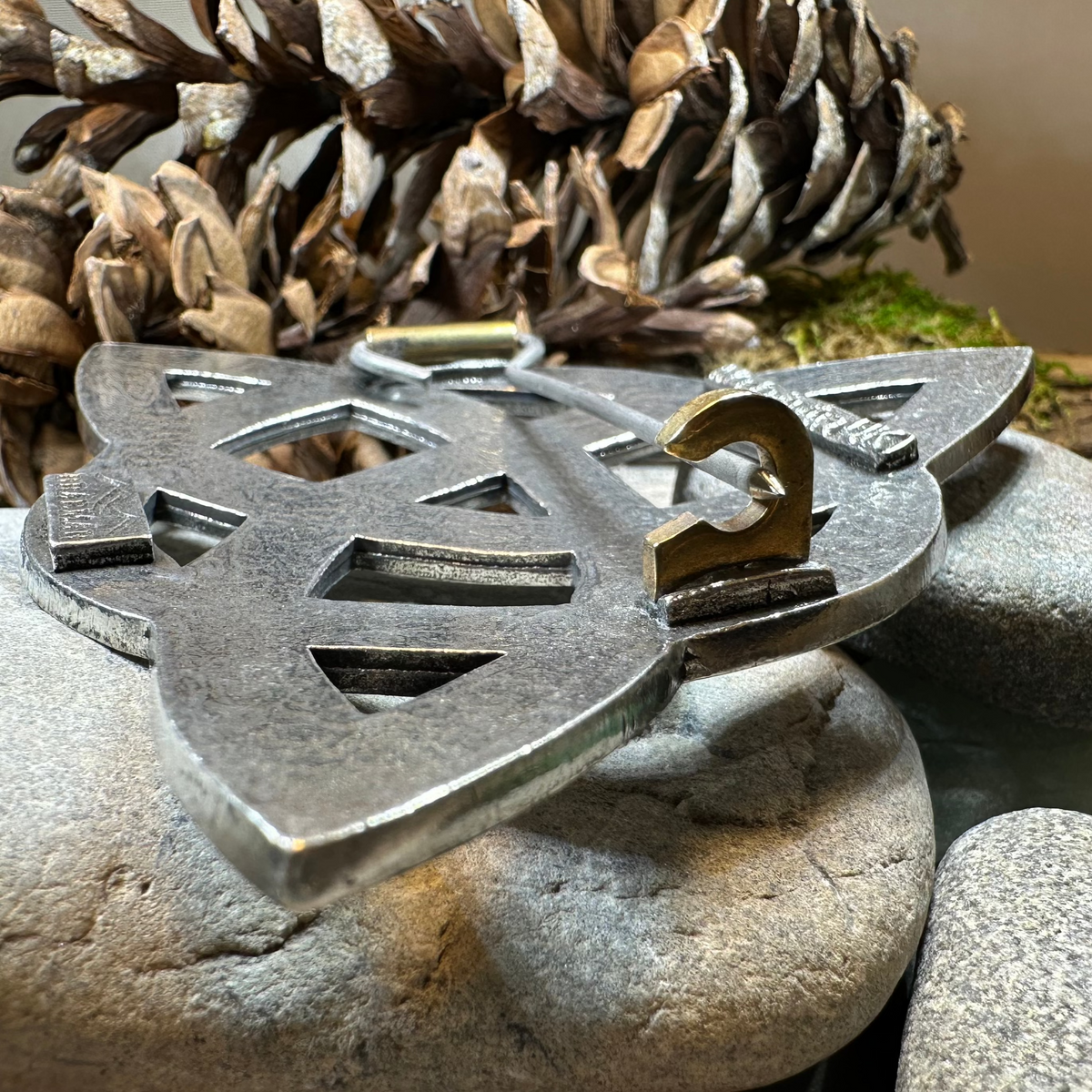 Large Celtic Triquetra Tartan Pin - Handmade in Scotland | Brooch | Wiccan Center