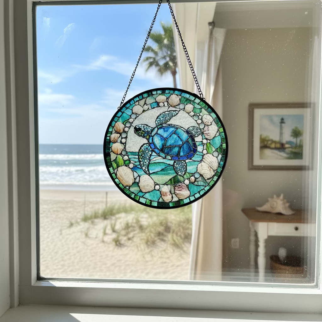 Coastal Sea Turtle Suncatcher | Gifts | Wiccan Center