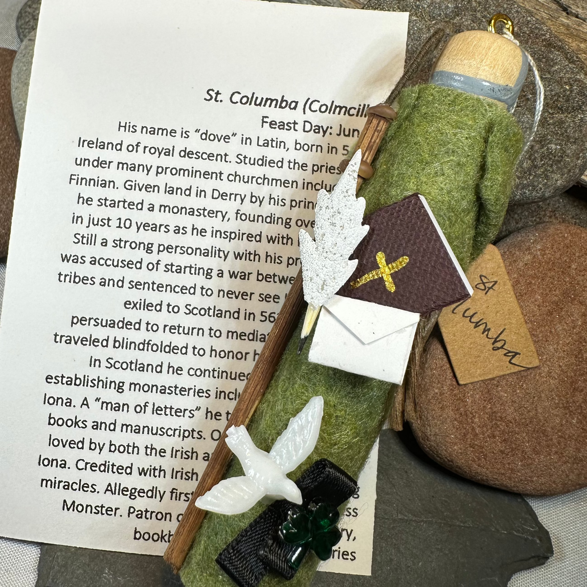 Saint Columba Irish Doll | Gifts | Wiccan Center