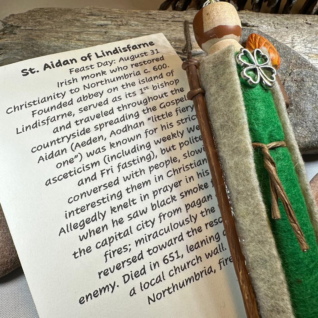 Saint Aidan of Lindisfarne Ireland Doll | Gifts | Wiccan Center
