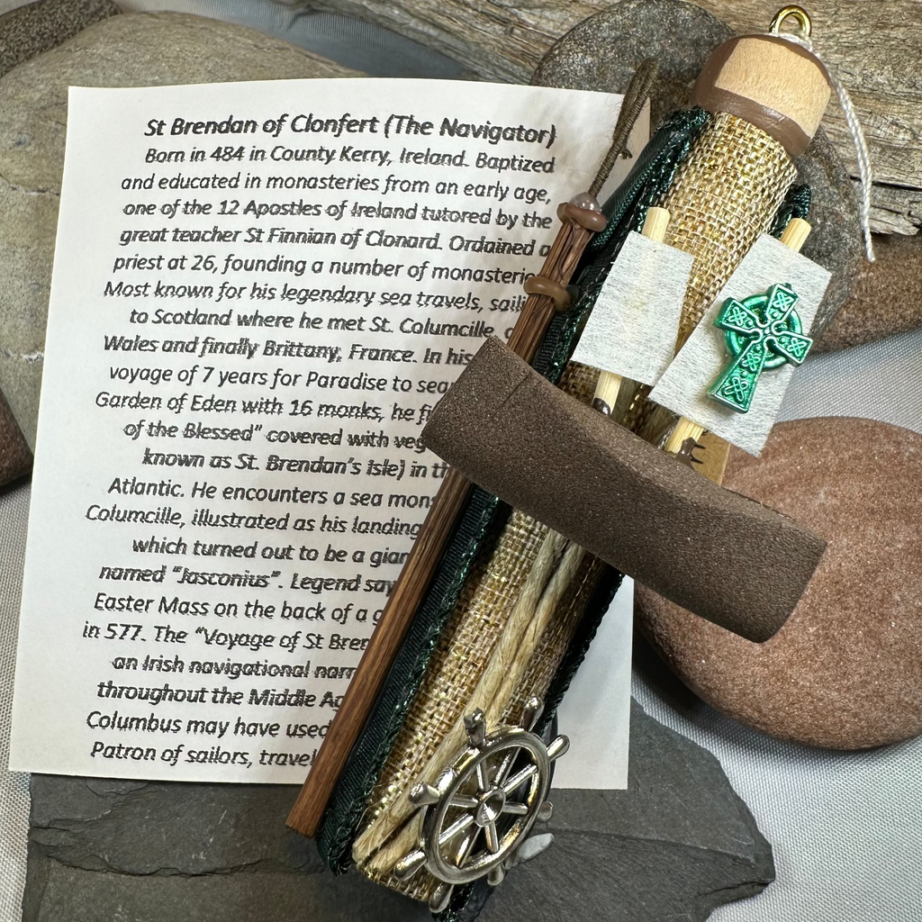 Saint Brendan of Clonfert (The Navigator) Ireland Doll | Gifts | Wiccan Center