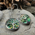 Heathergems Tree of Life Earrings from Scotland | Dangle Earrings | Wiccan Center