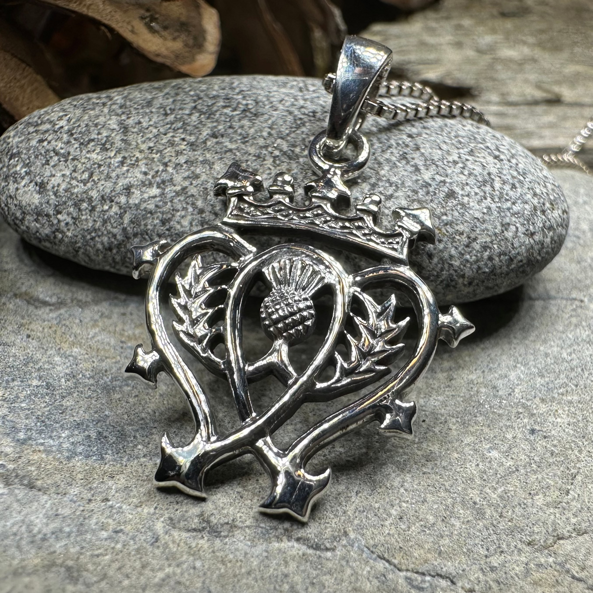 Mhairi Scottish Luckenbooth Necklace in Sterling Silver | Pendant | Wiccan Center