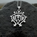 Mhairi Scottish Luckenbooth Necklace in Sterling Silver | Pendant | Wiccan Center