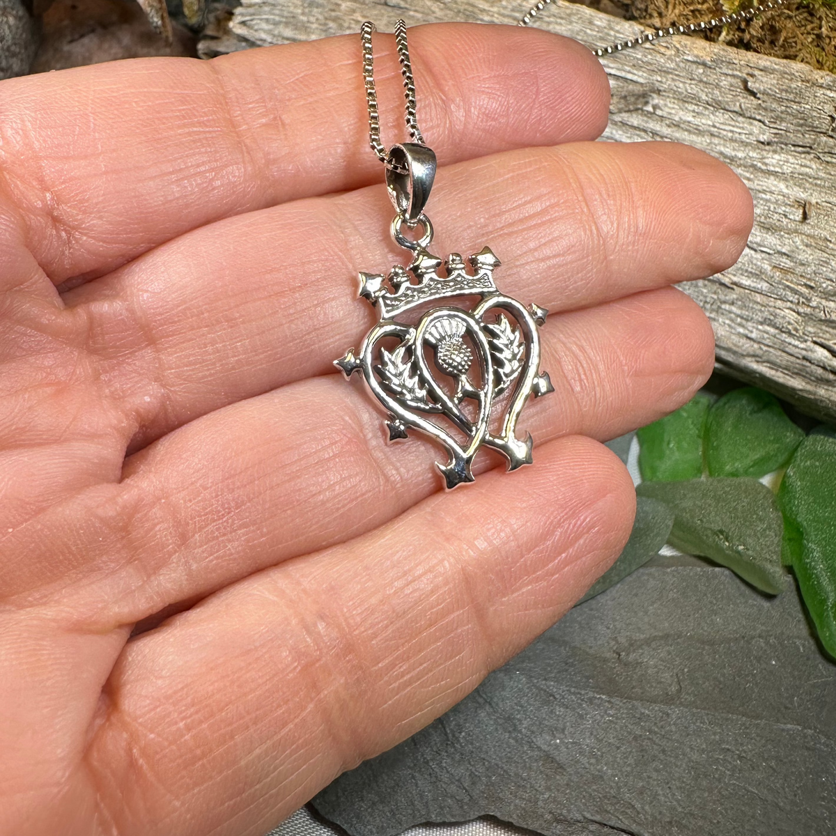 Mhairi Scottish Luckenbooth Necklace in Sterling Silver | Pendant | Wiccan Center