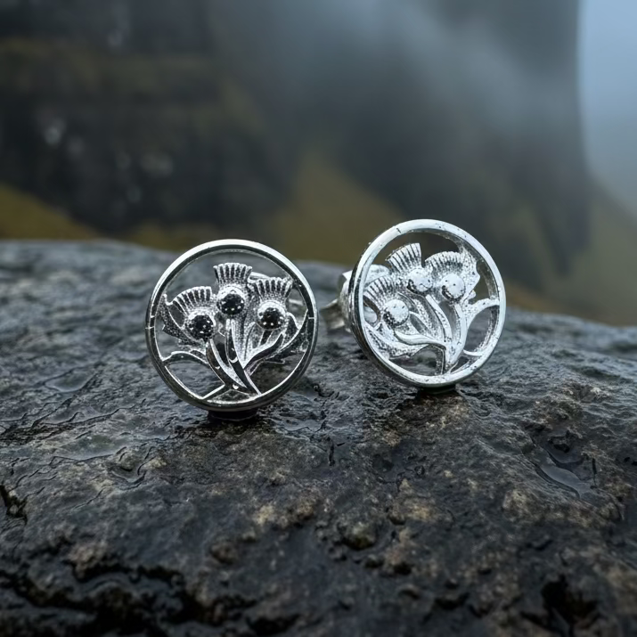 Dolina Thistle Stud Earrings | Post Earrings | Wiccan Center