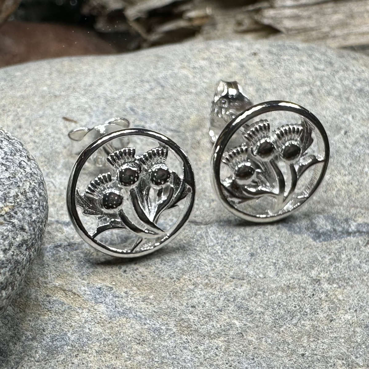 Dolina Thistle Stud Earrings | Post Earrings | Wiccan Center