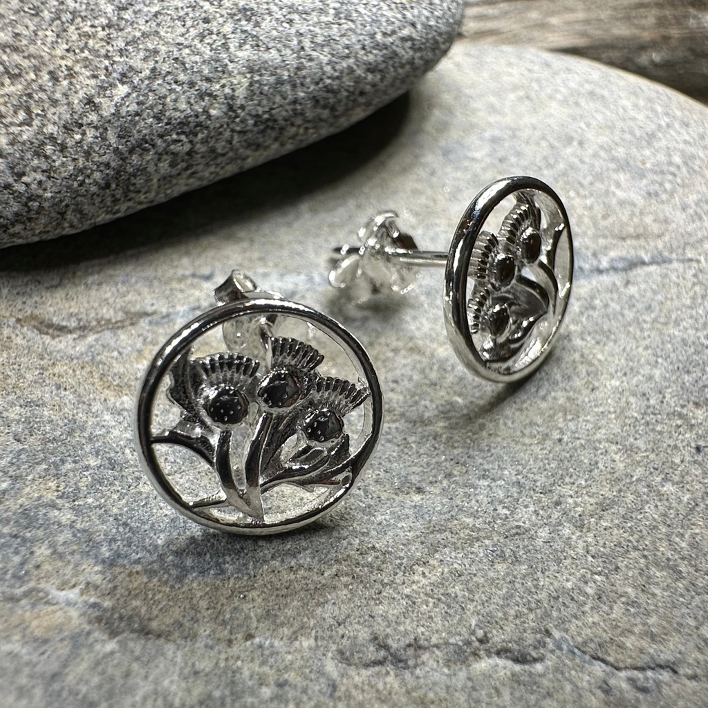 Dolina Thistle Stud Earrings | Post Earrings | Wiccan Center