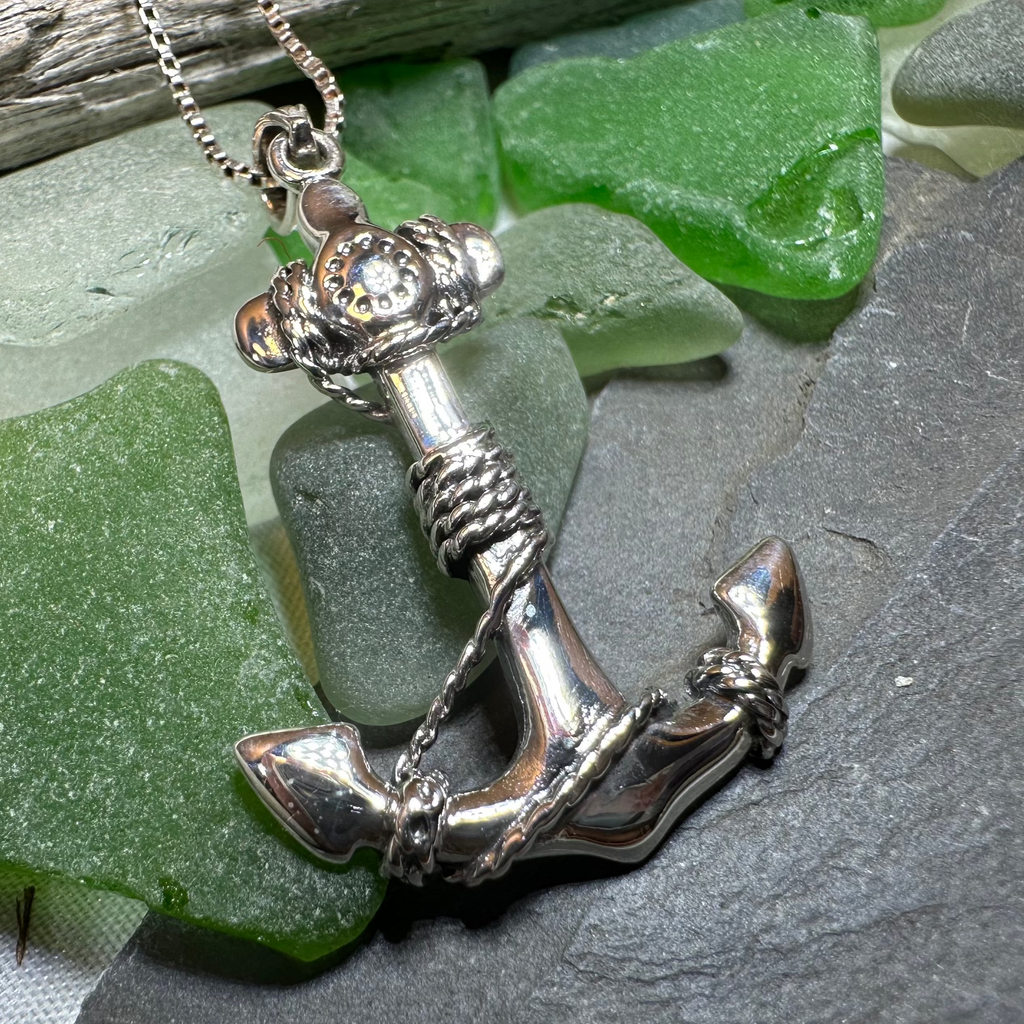 Harbor Bound Anchor Necklace | Pendant | Wiccan Center