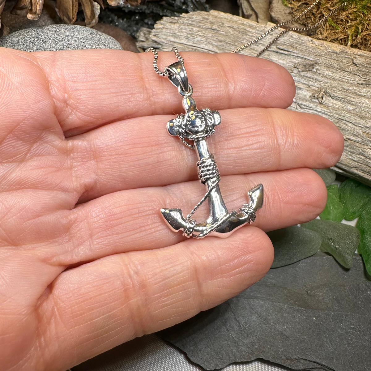 Harbor Bound Anchor Necklace | Pendant | Wiccan Center