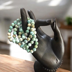 Natural Turquoise Stretch Bracelet | Bracelets | Wiccan Center