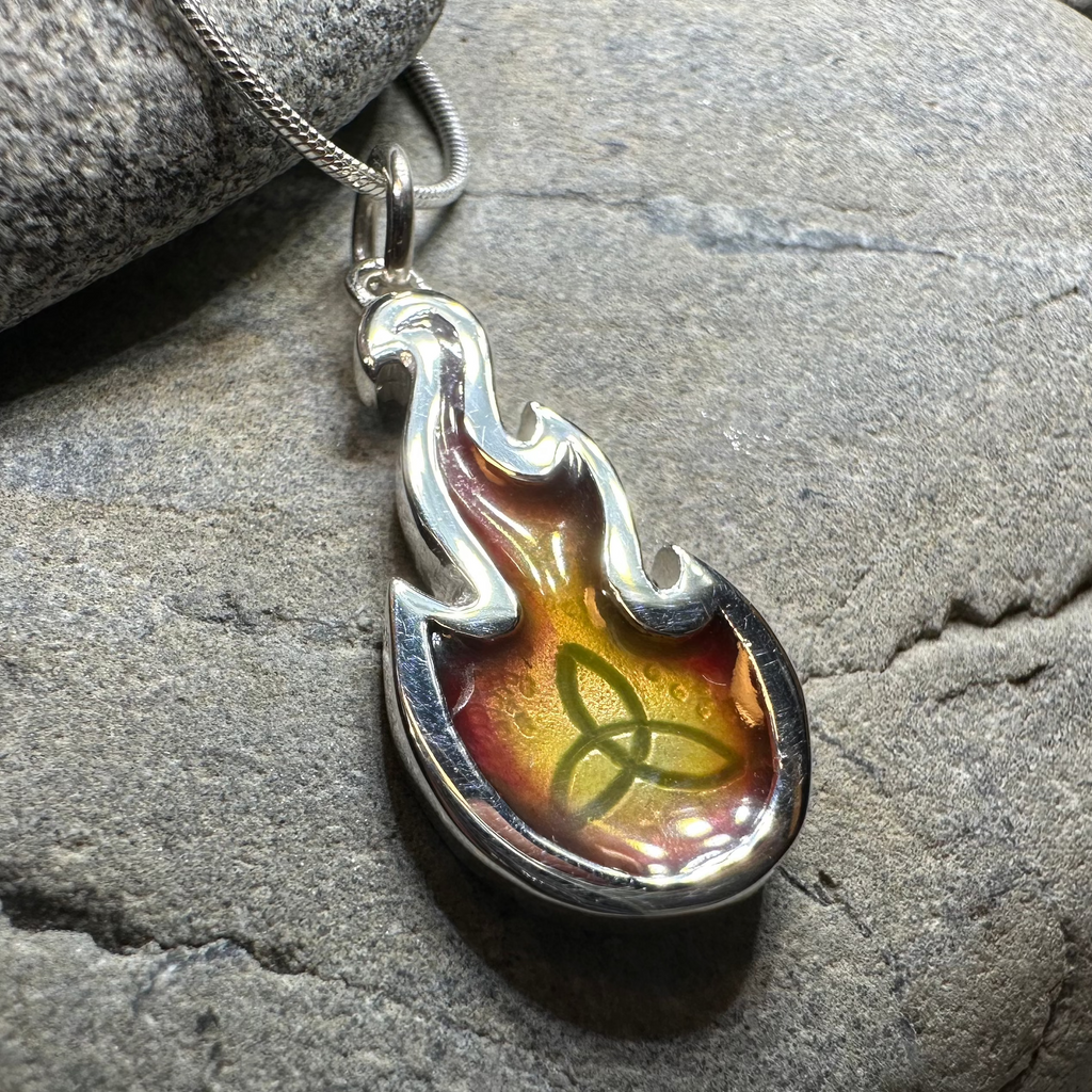 Mystical Celtic Flame Necklace - Handmade in Scotland | Pendant | Wiccan Center