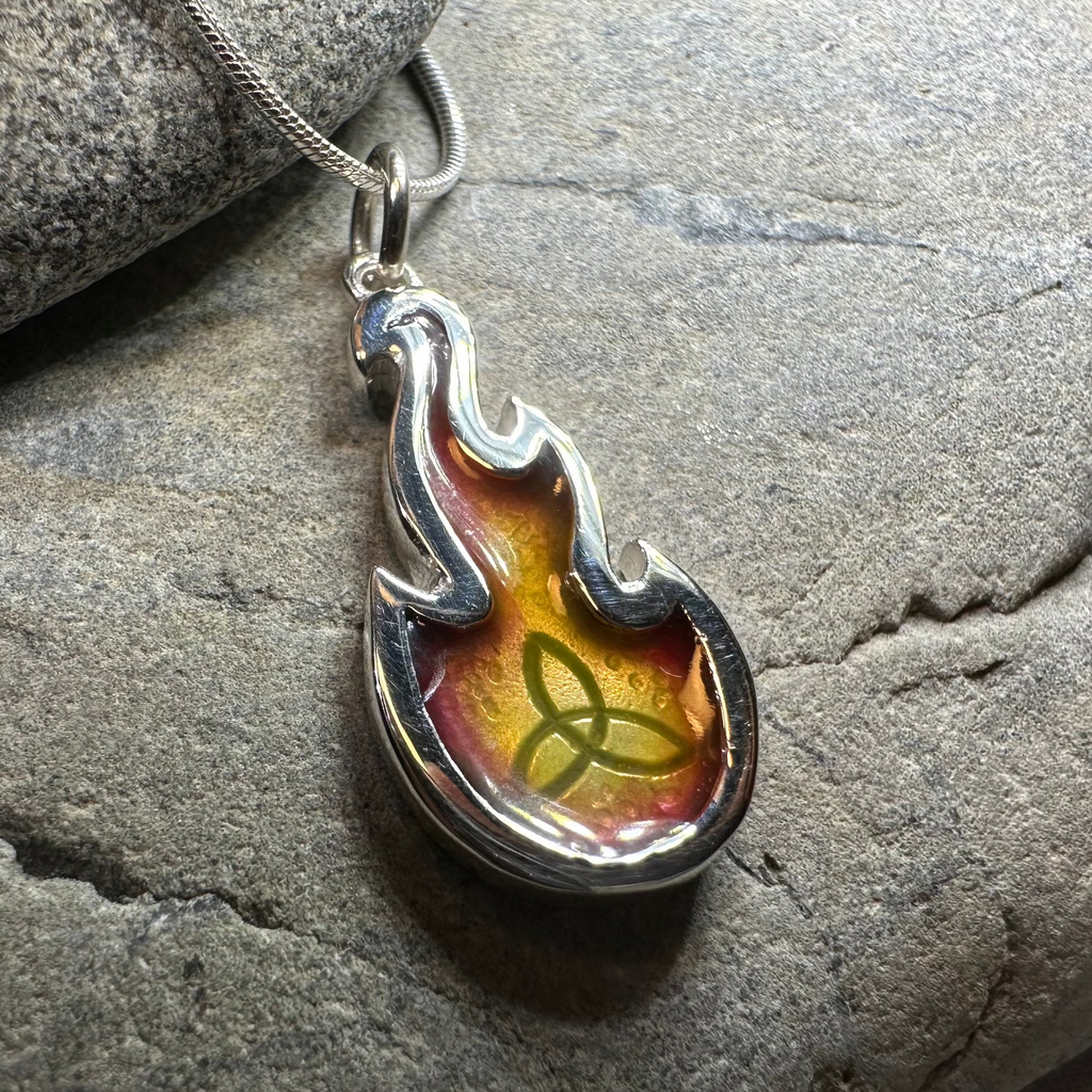 Mystical Celtic Flame Necklace - Handmade in Scotland | Pendant | Wiccan Center
