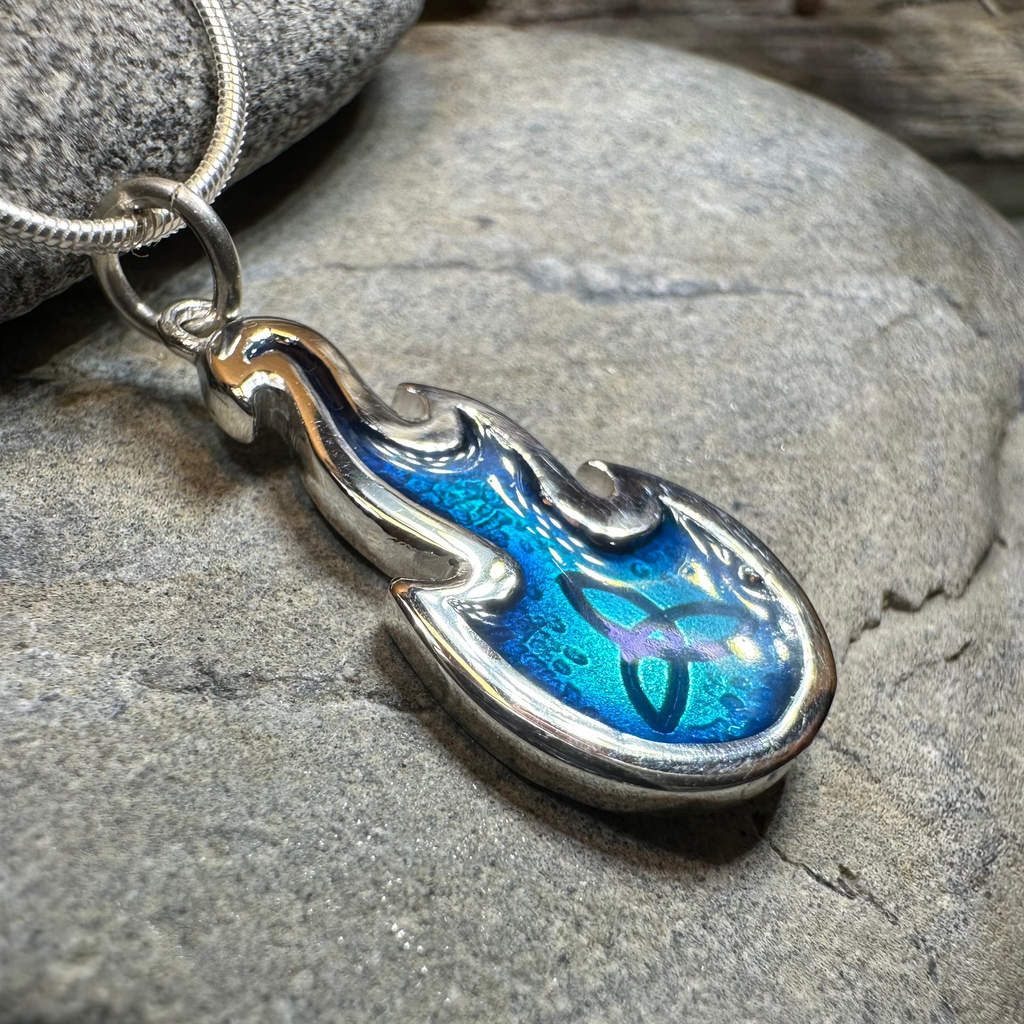 Mystical Celtic Flame Necklace - Handmade in Scotland | Pendant | Wiccan Center