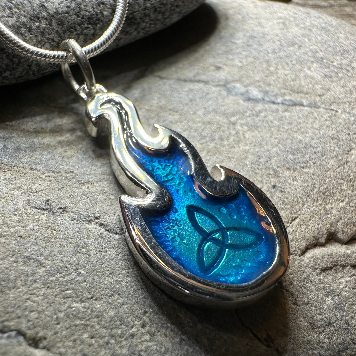Mystical Celtic Flame Necklace - Handmade in Scotland | Pendant | Wiccan Center