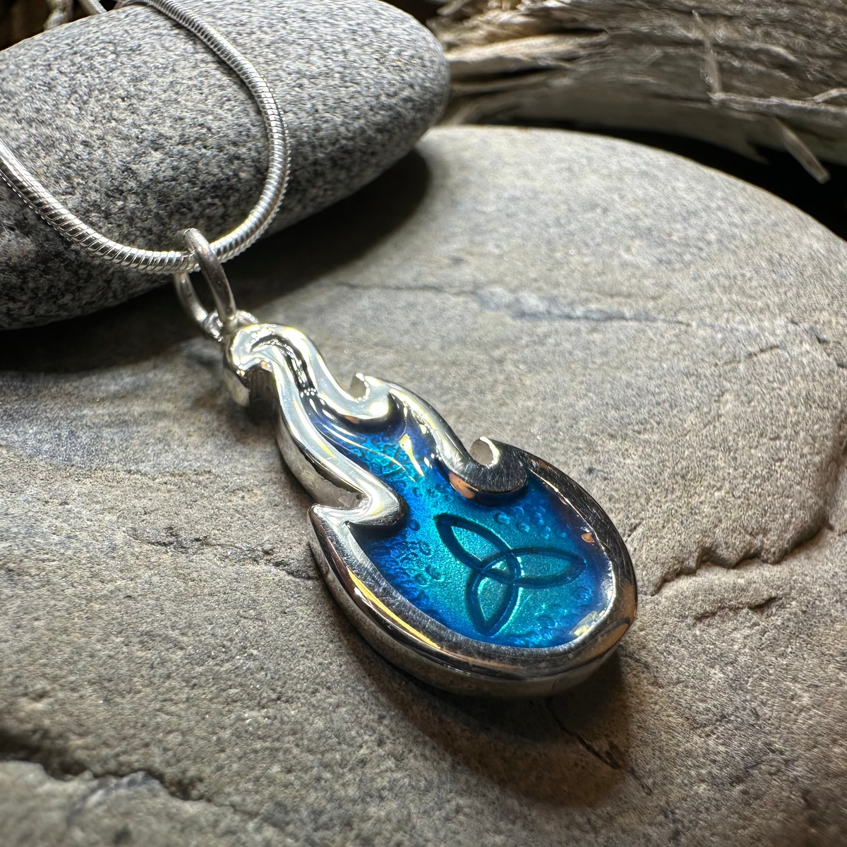 Mystical Celtic Flame Necklace - Handmade in Scotland | Pendant | Wiccan Center