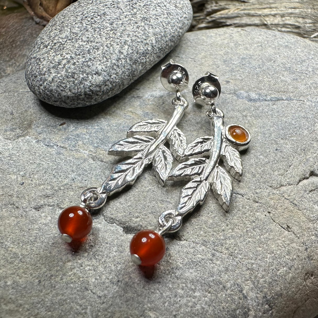 Rowan Tree of Life Earrings - Handmade in Scotland | Dangle Earrings | Wiccan Center