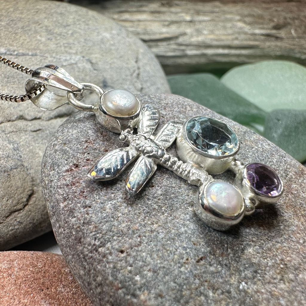 Morning Mist Dragonfly Necklace | Pendant | Wiccan Center