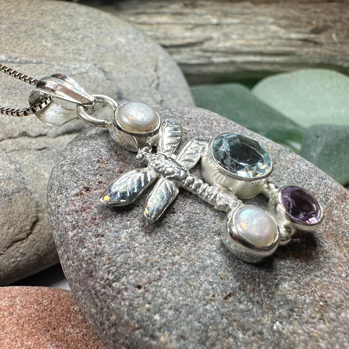 Morning Mist Dragonfly Necklace | Pendant | Wiccan Center