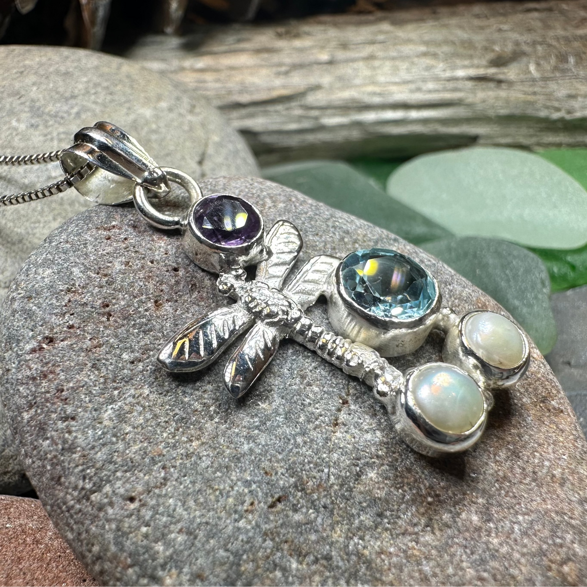 Morning Mist Dragonfly Necklace | Pendant | Wiccan Center
