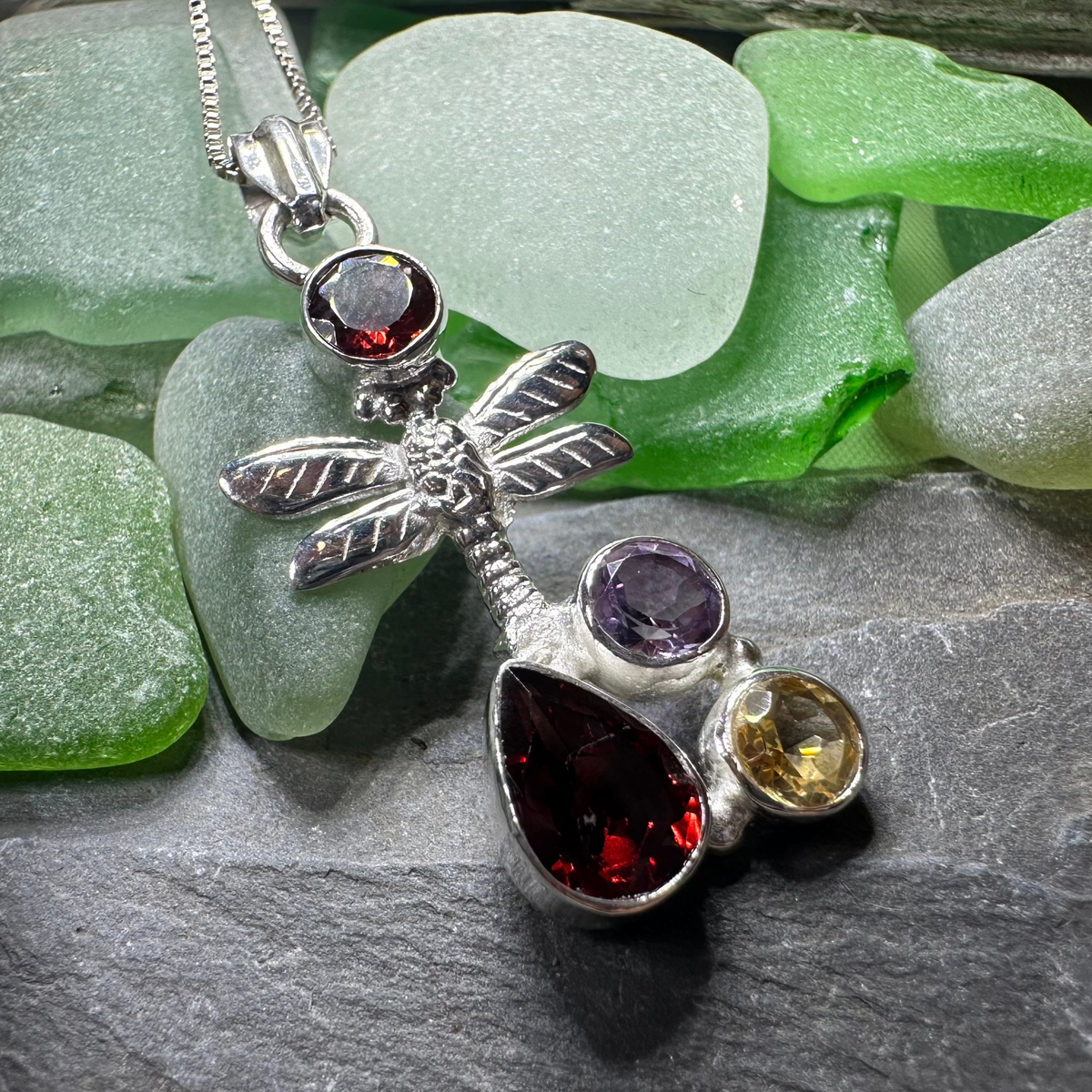 Morning Mist Dragonfly Necklace | Pendant | Wiccan Center