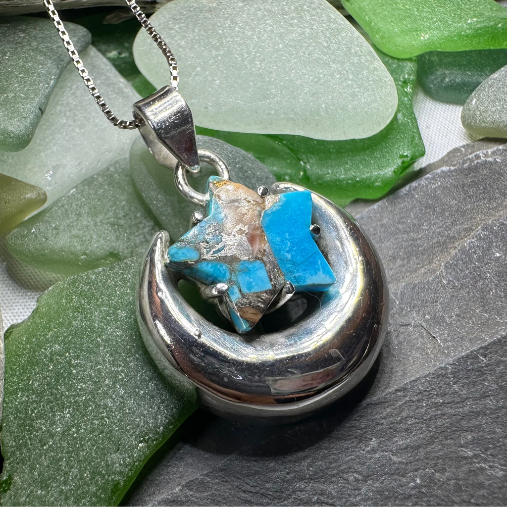 Dreamweaver Moon & Star Necklace | Pendant | Wiccan Center